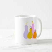 Cup with colourful pumpkins