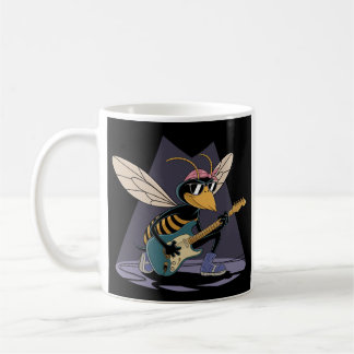 CUP WITH HORNET PLAYING GUITAR