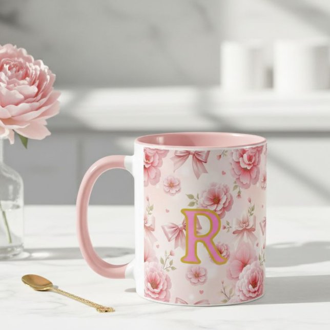 Cup with initial, Romantic cup, mug for her (Creator Uploaded)