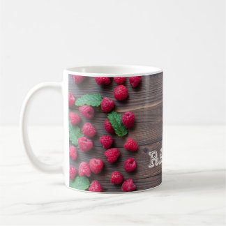 cup with raspberry motive