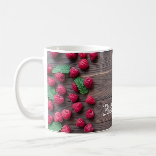 cup with raspberry motive (Left)