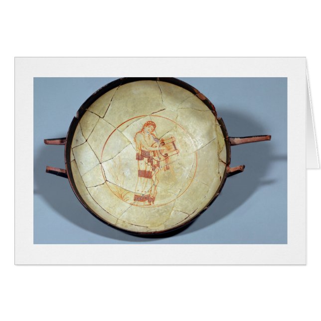 Cup without foot, standing Muse playing the lyre, (Front Horizontal)