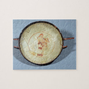 Cup without foot, standing Muse playing the lyre, Jigsaw Puzzle