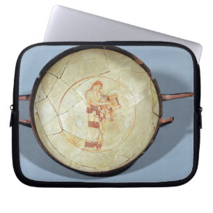 Cup without foot, standing Muse playing the lyre, Laptop Sleeve