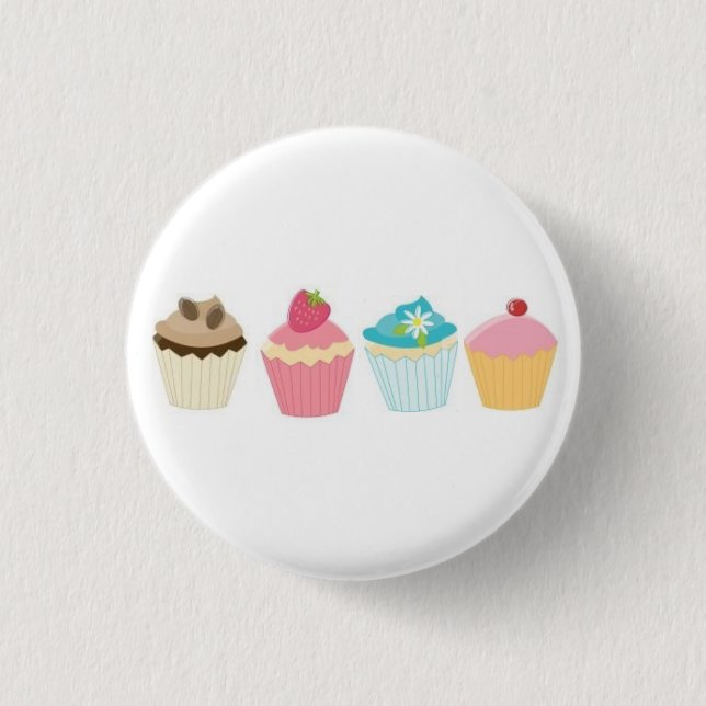 Cupcake 3 Cm Round Badge (Front)
