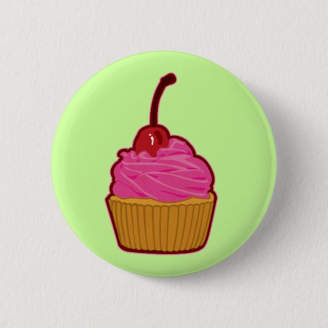 Cupcake 6 Cm Round Badge (Front)