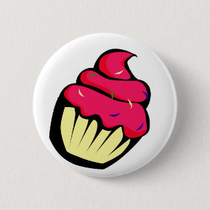 Cupcake 6 Cm Round Badge
