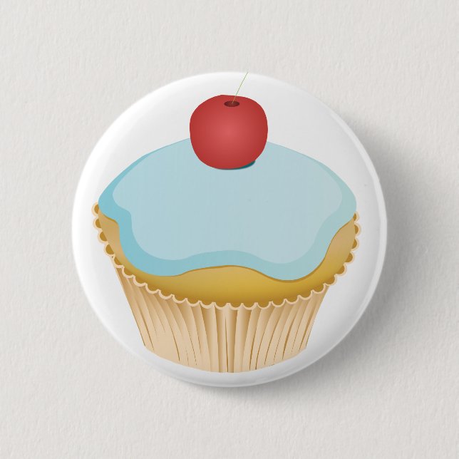 Cupcake 6 Cm Round Badge (Front)