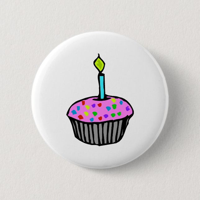Cupcake 6 Cm Round Badge (Front)