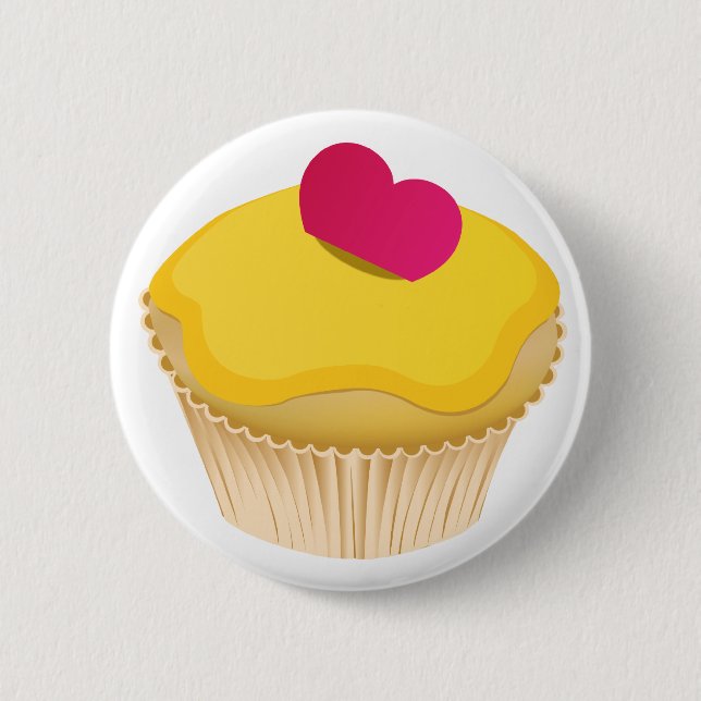 Cupcake 6 Cm Round Badge (Front)