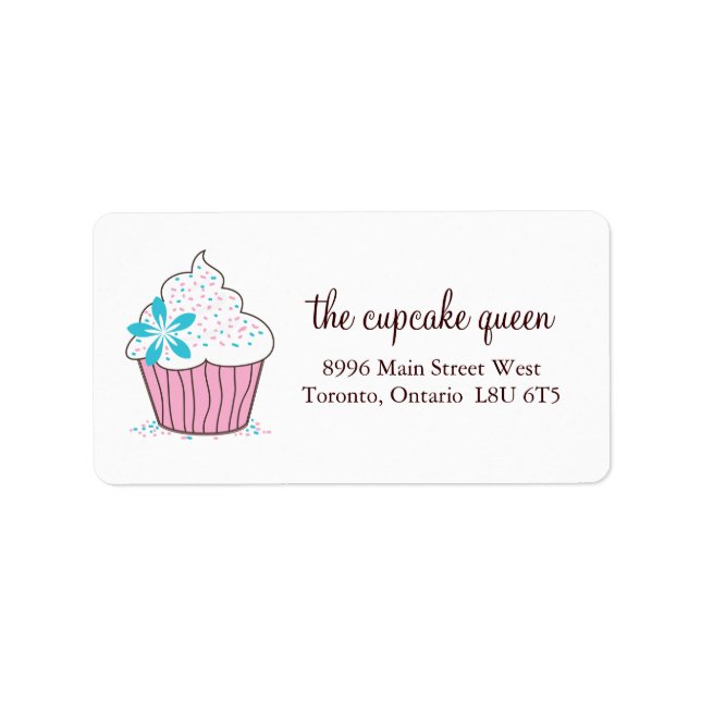Cupcake Address Labels (Front)