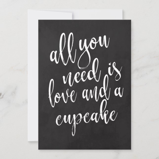 Cupcake affordable chalkboard wedding sign (Front)