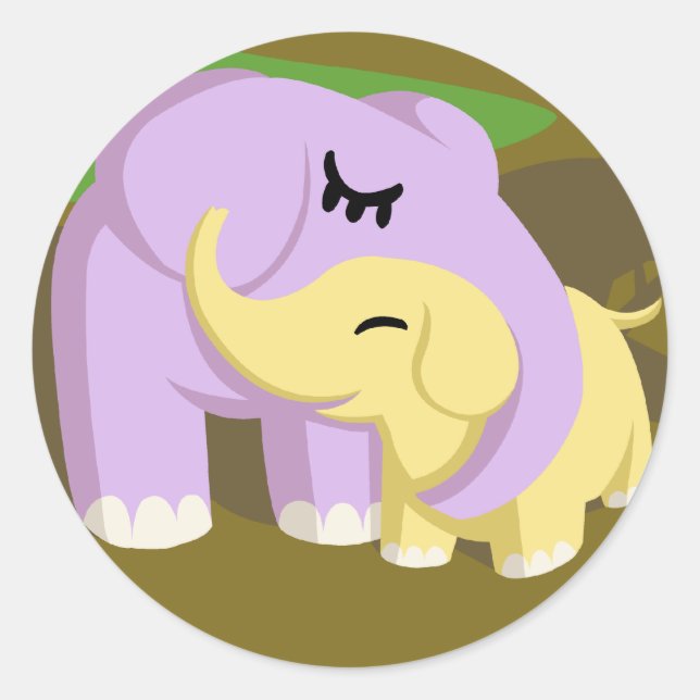 Cupcake and Butters Classic Round Sticker (Front)