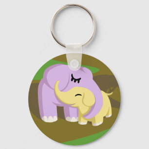 Cupcake and Butters Key Ring