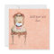 Cupcake and Chair vintage Style Invitation Card