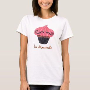Cupcake and La Moustache T-Shirt