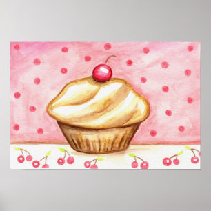 Cupcake Art Poster Print