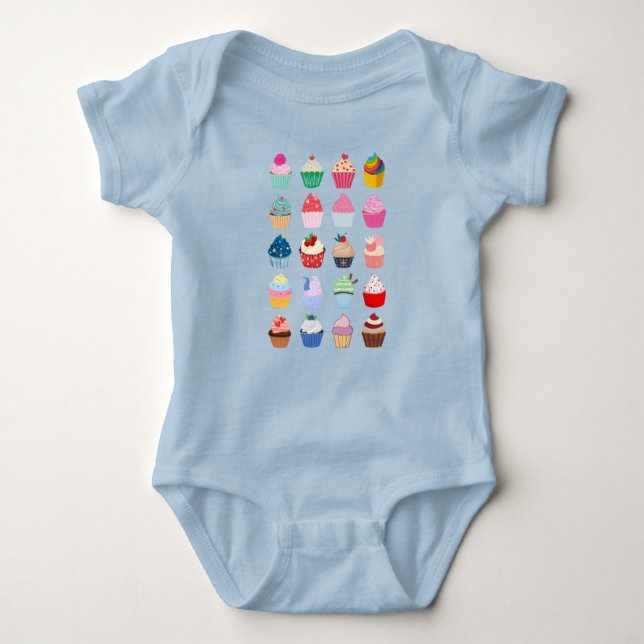 Cupcake Baby Baby Bodysuit (Front)