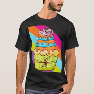 Cupcake Bake Bakery Baker Cake Food Delicious Swee T-Shirt