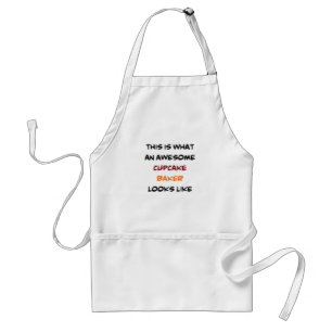 cupcake baker, awesome standard apron