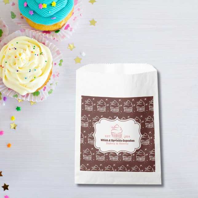 Cupcake Baker Bakery Chef Catering Business Favour Bag (Creator Uploaded)