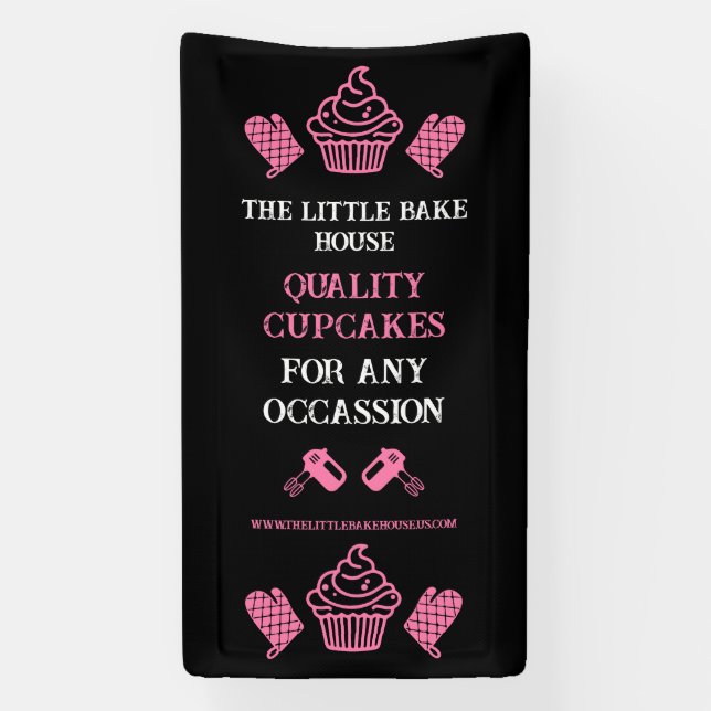 Cupcake Baker Banner (Vertical)