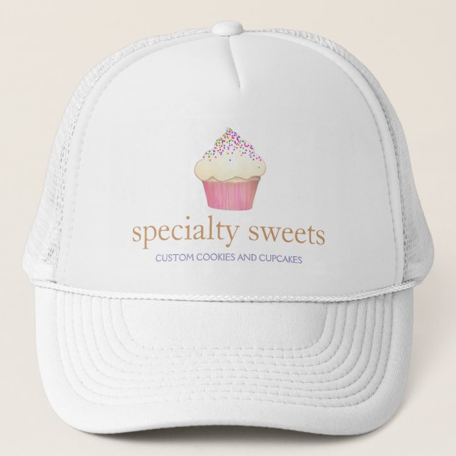 Cupcake Baker Trucker Hat (Front)