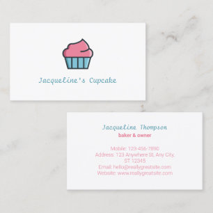 Cupcake Bakery Baker Chef  Business Card