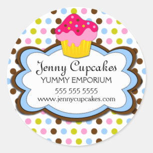 Cupcake Bakery Box Seals