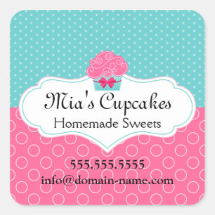 Cupcake Bakery Box Seals