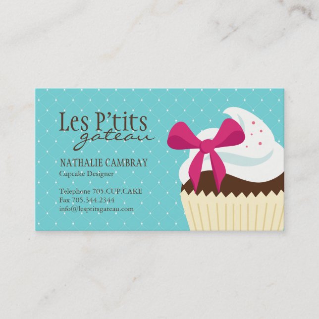 Cupcake Bakery Business Card (Front)