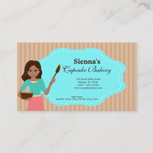 Cupcake Bakery Business Card (Front)
