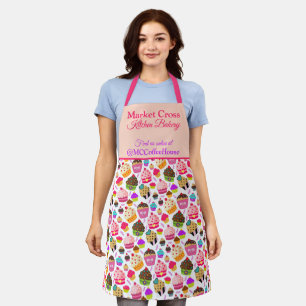 Cupcake Bakery Business Personalised Company Apron