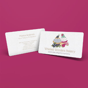 Cupcake Bakery Chef Business Card