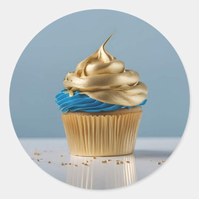  Cupcake Bakery Decorative Round Sticker (Front)