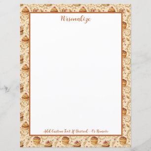 Cupcake Bakery Dessert Vintage Design Personalised