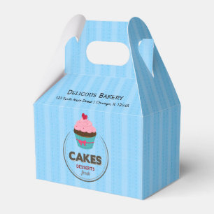 Cupcake Bakery Favour Box