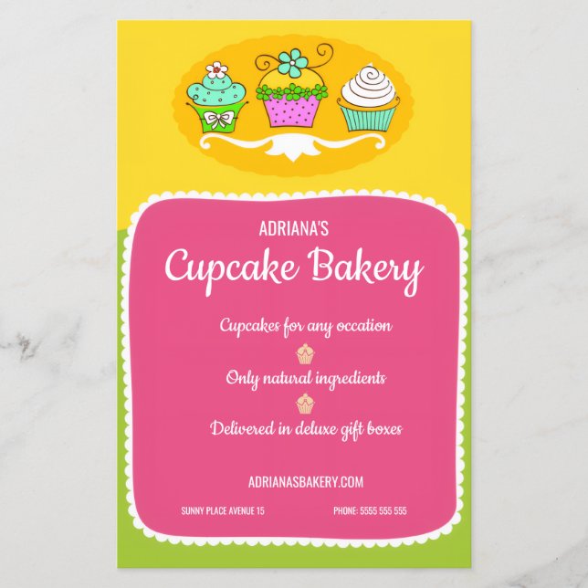 Cupcake Bakery Flyer (Front)