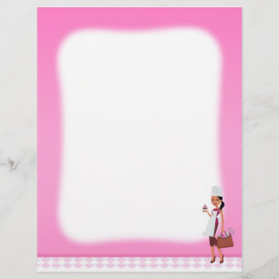 Cupcake Bakery Letterhead African American #1