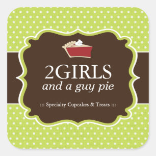 Cupcake Bakery Packaging Stickers