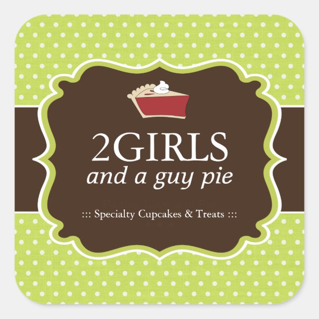 Cupcake Bakery Packaging Stickers (Front)