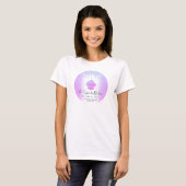 Cupcake Bakery Pastry Cafe Purple Glitter Drips T-Shirt (Front Full)