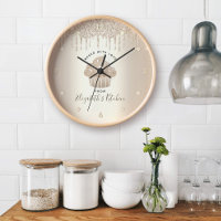Cupcake Bakery Pastry Chef Gold Glitter Drips Chic