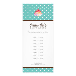 Cupcake Bakery Rack Card