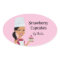 Cupcake Bakery Sticker with Character Design #1