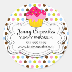 Cupcake Bakery Stickers