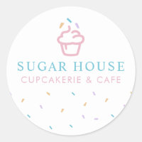 Cupcake Bakery Sweets Round Sticker