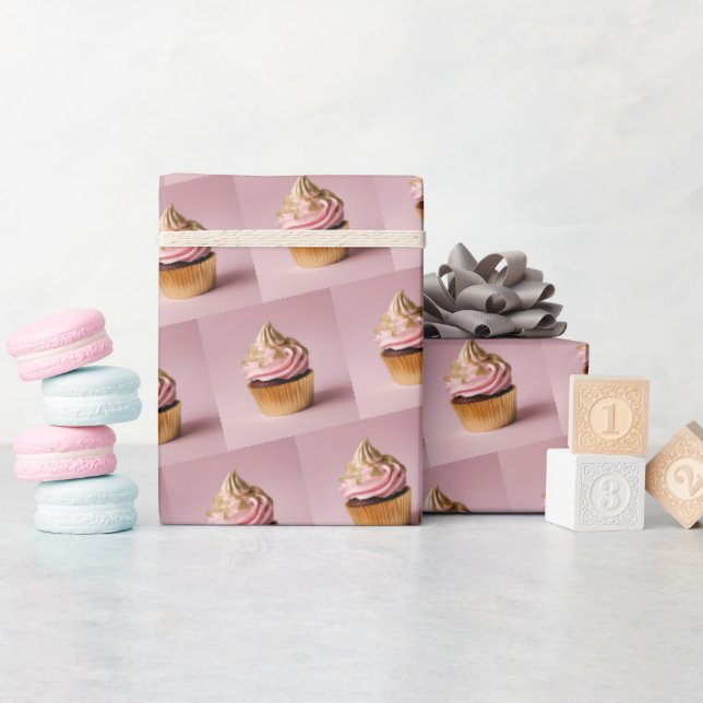 Cupcake Bakery  Wrapping Paper (Baby Shower)