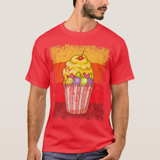 Cupcake Baking Baker Bakery Cake Vintage Retro  12 T-Shirt