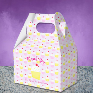 Cupcake Baking Birthday Favour Box